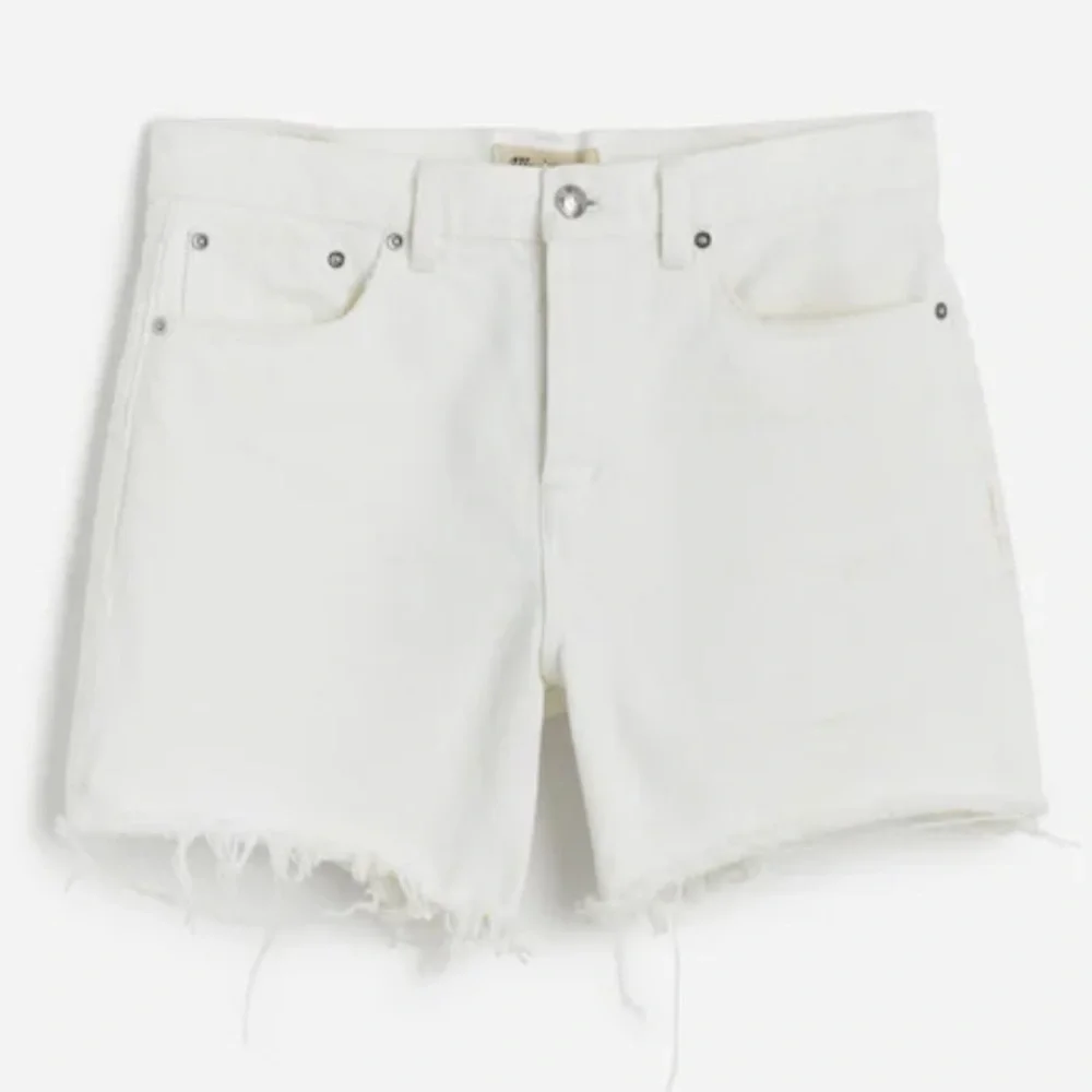 Madewell pure white The Brynn Long Short
